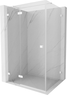 Mexen Lunar T Duschkabine schwenkbar links 70 x 80 cm, transparent, weiß - 834T-070-080-20-00-L