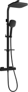 Mexen CQ33 Aufputz-Duschsystem mit Regenbrause und Thermostatarmatur, schwarz - 772503395-70