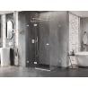 Mexen Lunar T Duschkabine, links öffnend, 80 x 110 cm, transparent, weiß - 834T-080-110-20-00-L
