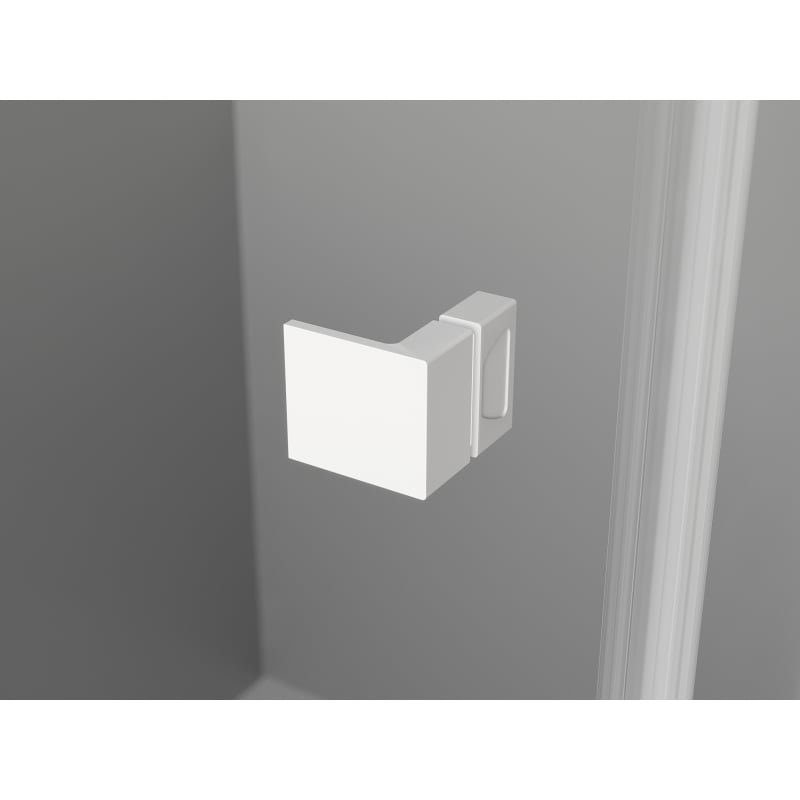 Mexen Lunar T Linksdrehende Duschkabine 85 x 80 cm, transparent, weiß - 834T-085-080-20-00-L