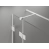 Mexen Lunar T Duschkabine Schwingtür links 85 x 110 cm, transparent, weiß - 834T-085-110-20-00-L