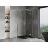 Mexen Mist-H T Duschkabine aufklappbar rechts 80 x 80 cm, transparent, gold - 8A5T-080-080-50-00-P