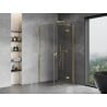 Mexen Mist-H T Duschkabine schwenkbar rechts 70 x 70 cm, transparent, gold - 8A5T-070-070-50-00-P