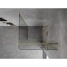 Mexen Mist-H T Duschkabine rechts öffnend 120 x 120 cm, transparent, gold - 8A5T-120-120-50-00-P