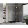 Mexen Mist-H T Duschkabine schwenkbar rechts 70 x 80 cm, transparent, gold - 8A5T-070-080-50-00-P