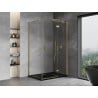 Mexen Mist-H T Duschkabine, rechts öffnend, 120 x 100 cm, transparent, Gold - 8A5T-120-100-50-00-P