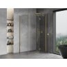 Mexen Mist-H T Duschkabine schwenkbar rechts 80 x 120 cm, transparent, gold - 8A5T-080-120-50-00-P