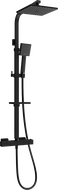 Mexen CQ45 Aufputz-Duschset mit Regenduschkopf und Thermostatarmatur, schwarz - 772504595-70