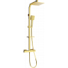 Mexen CQ45 Überputz-Duschset mit Regenduschkopf und Thermostatbatterie, gold - 772504595-50