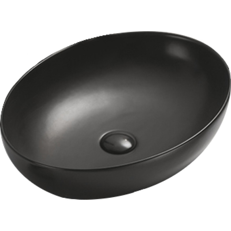 Mexen Jowita Waschbecken Aufsatz 52 x 39 cm, Schwarz Matt - 21355285