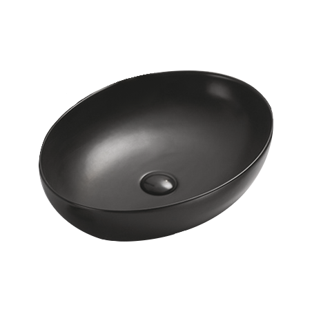 Mexen Jowita Aufsatzwaschbecken 52 x 39 cm, schwarz matt - 21355285