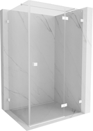 Mexen Lunar T Duschtür rechts öffnend 90 x 80 cm, transparent, weiß - 834T-090-080-20-00-P