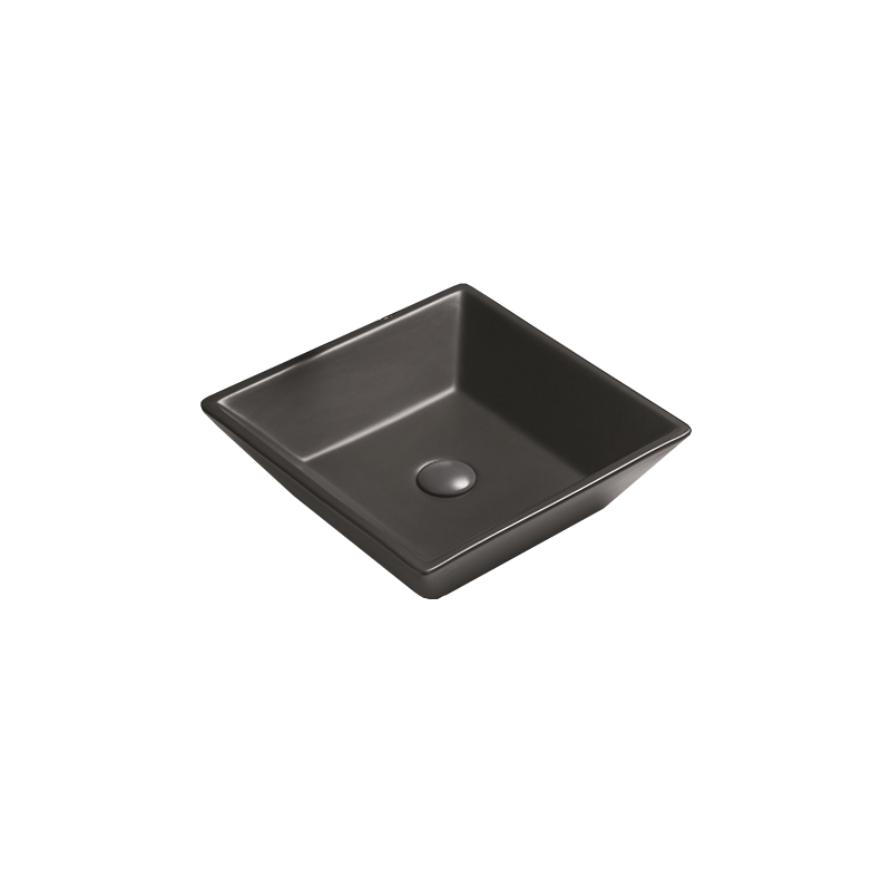 Mexen Pola Aufsatzwaschbecken 41 x 41 cm, schwarz matt - 22224185