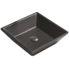 Mexen Pola Aufsatzwaschbecken 41 x 41 cm, schwarz matt - 22224185
