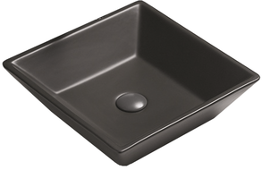 Mexen Pola Aufsatzwaschbecken 41 x 41 cm, schwarz matt - 22224185
