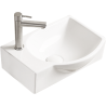 Mexen Mista Aufsatzwaschbecken rechts 40 x 28 cm, weiß - 22174000R