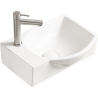 Mexen Mista rechte Aufsatzwaschbecken 40 x 28 cm, weiß - 22174000R