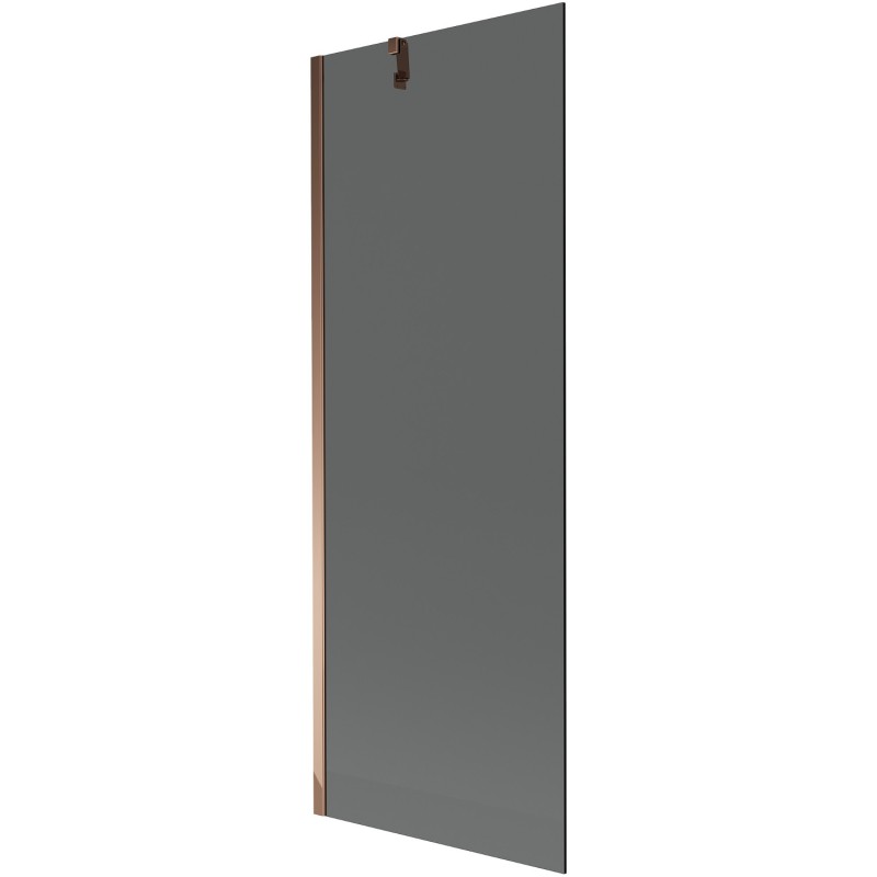Mexen Next 1-flügelige Badewannenabtrennung 70 x 150 cm, Graphit, Roségold - 895-070-000-00-40-60