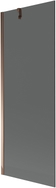 Mexen Next Duschwand 1-flügelig 70 x 150 cm, Graphit, Roségold - 895-070-000-00-40-60