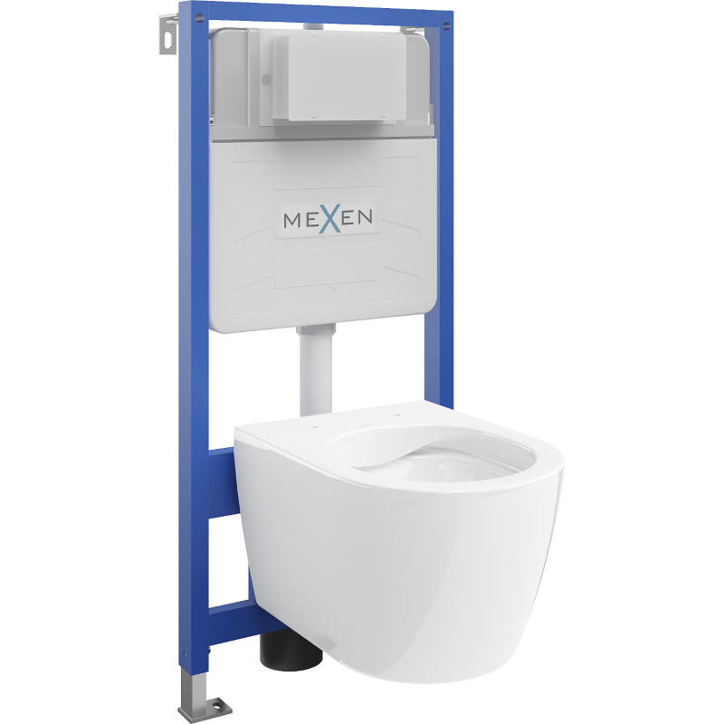 Mexen Carmen Unterputz-WC-Set Fenix Slim mit WC-Schüssel, weiß glänzend - 6103388XX00