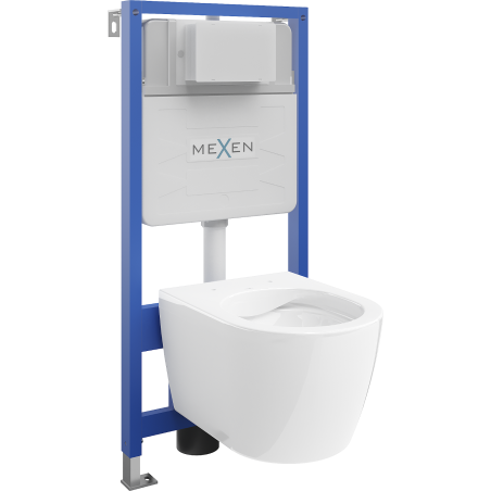 Mexen Carmen Unterputz-WC-Set Fenix Slim mit WC-Schüssel, weiß glänzend - 6103388XX00