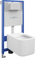 Mexen WC-Unterputzmontageset Felix Slim Rahmen mit WC Elis, Weiß - 6103391XX00