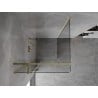 Mexen Mist-H T Duschkabine mit Schwingtür links 85 x 85 cm, transparent, Gold - 8A5T-085-085-50-00-L