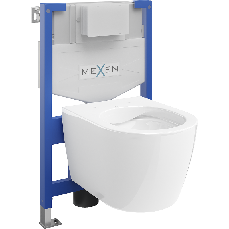 Mexen Carmen Unterputz-WC-Set Fenix XS-F mit WC-Schüssel, weiß glänzend - 6803388XX00