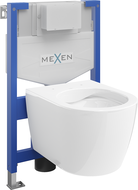 Mexen WC-Unterputzmontageset Felix XS-F Rahmen mit WC Carmen, Weiß - 6803388XX00