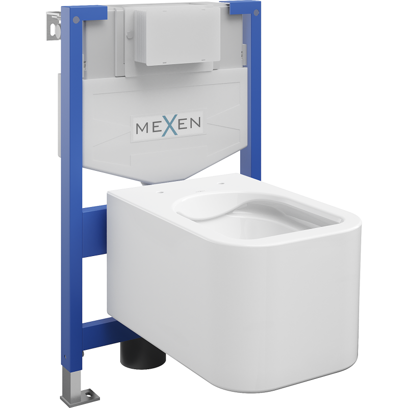 Mexen Elis Unterputz-WC-Set Fenix XS-F mit WC-Schüssel, weiß glänzend - 6803391XX00