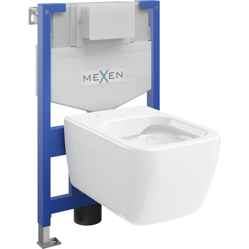 Mexen WC-Unterputzmontageset Felix XS-F Rahmen mit WC Margo, Weiß - 6803342XX00