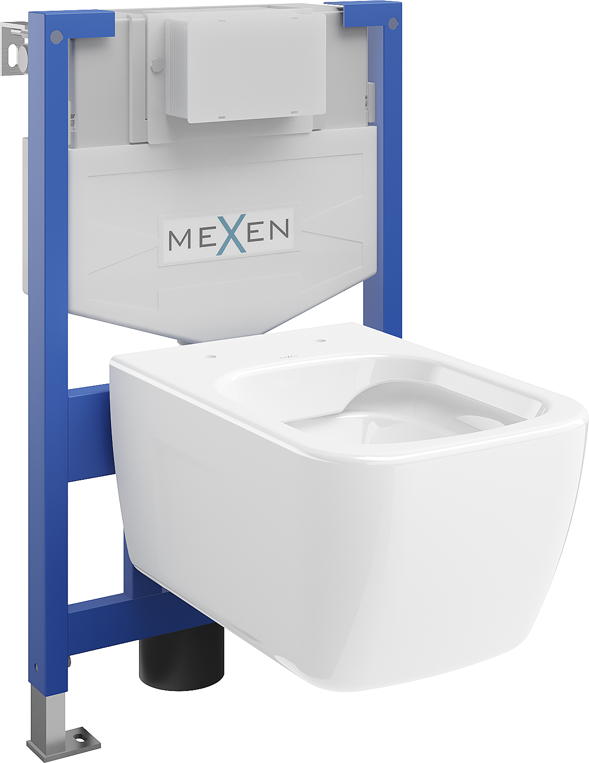 Mexen WC-Unterputzmontageset Felix XS-F Rahmen mit WC Margo, Weiß - 6803342XX00