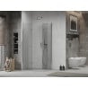 Mexen Lima Duo faltbare Duschkabine 90 x 70 cm, transparent, Chrom - 856-090-070-02-00