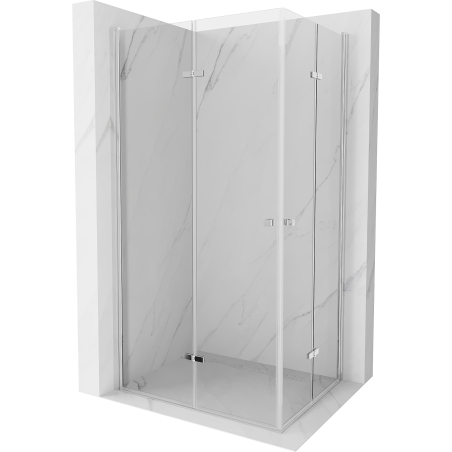 Mexen Lima Duo faltbare Duschkabine 90 x 70 cm, transparent, Chrom - 856-090-070-02-00