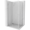 Mexen Lima Duo faltbare Duschkabine 90 x 70 cm, transparent, Chrom - 856-090-070-02-00