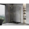 Mexen Mist-H T Duschkabine links öffnend 90 x 85 cm, transparent, gold - 8A5T-090-085-50-00-L