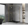 Mexen Mist-H T Duschkabine, links öffnend, 100 x 85 cm, transparent, gold - 8A5T-100-085-50-00-L