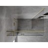 Mexen Mist-H T Duschkabine, pendelnd links 75 x 90 cm, transparent, gold - 8A5T-075-090-50-00-L