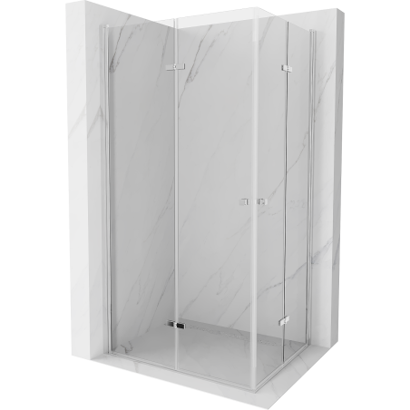 Mexen Lima Duo faltbare Duschkabine 100 x 70 cm, transparent, chrom - 856-100-070-02-00
