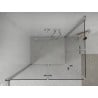 Mexen Lima Duo faltbare Duschkabine 100 x 80 cm, transparent, Chrom - 856-100-080-02-00