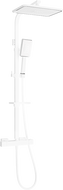 Mexen CQ54 Oberflächenmontiertes Duschset mit Regenbrause und Thermostatbatterie, weiß/chrom - 772505495-21