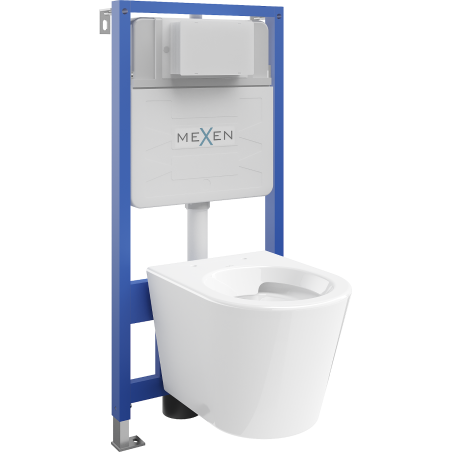 Mexen Rico Unterputz-WC-Set Fenix Slim mit WC-Schüssel, weiß glänzend - 6103372XX00