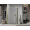 Mexen Lima Duo faltbare Duschkabine 80 x 70 cm, transparent, gold - 856-080-070-50-00-02