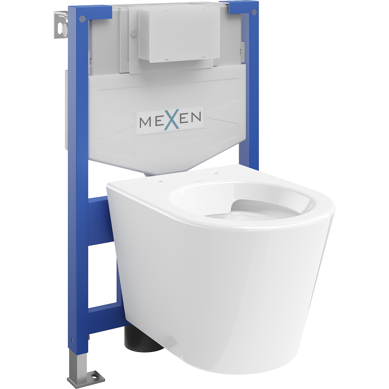 Mexen Rico Unterputz-WC-Set Fenix XS-F mit WC-Schüssel, weiß glänzend - 6803372XX00