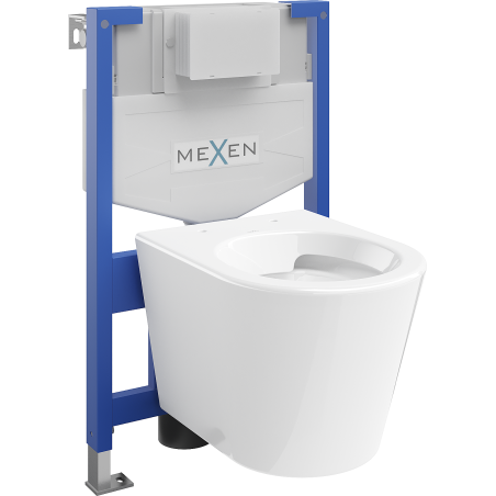 Mexen Rico Unterputz-WC-Set Fenix XS-F mit WC-Schüssel, weiß glänzend - 6803372XX00