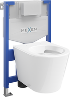 Mexen Rico Unterputz-WC-Set Fenix XS-F mit WC-Schüssel, weiß glänzend - 6803372XX00