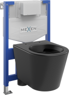 Mexen WC-Unterputzmontageset Felix XS-F Rahmen mit WC Rico, Schwarz matt - 6803372XX85