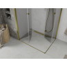 Mexen Lima Duo faltbare Duschkabine 90 x 80 cm, transparent, gold - 856-090-080-50-00-02