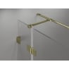 Mexen Lunar T klappbare Duschkabine links 80 x 100 cm, transparent, gold - 834T-080-100-50-00-L
