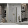 Mexen Lima Duo faltbare Duschkabine 90 x 80 cm, transparent, gold - 856-090-080-50-00-02